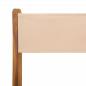 Preview: 3-tlg. Bistro-Set Beige Stoff und Massivholz