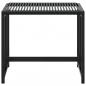 Preview: Gartenhocker 4 Stk. Schwarz Poly Rattan