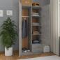 Preview: Kleiderschrank Betongrau 80x52x180 cm Holzwerkstoff