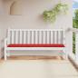 Preview: ARDEBO.de - Gartenbank-Auflage Rot 200x50x3 cm Oxford-Gewebe