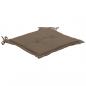 Preview: Gartenstuhl-Kissen 2 Stk. Taupe 50x50x3 cm Oxford-Gewebe