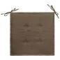 Preview: Gartenstuhl-Kissen 2 Stk. Taupe 50x50x3 cm Oxford-Gewebe