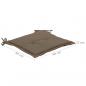 Preview: Gartenstuhl-Kissen 2 Stk. Taupe 50x50x3 cm Oxford-Gewebe