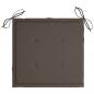 Preview: Gartenstuhl-Kissen 4 Stk. Taupe 50x50x3 cm Oxford-Gewebe