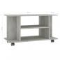 Preview: TV-Schrank mit Rollen Betongrau 80x40x45 cm Holzwerkstoff