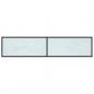 Preview: TV-Schrank Weiß Marmor-Optik 180x40x40,5 cm Hartglas