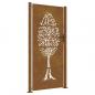 Preview: Gartentor 105x205 cm Cortenstahl Baum-Design