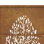 Preview: Gartentor 105x205 cm Cortenstahl Baum-Design