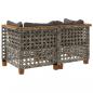 Preview: Garten-Ecksofas mit Kissen 2 Stk. Grau Poly Rattan