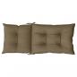 Preview: Hochlehner-Auflagen 2 Stk. Melange Taupe 120x50x7 cm Stoff