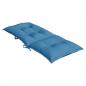 Preview: Hochlehner-Auflagen 2 Stk. Melange Blau 120x50x7 cm Stoff