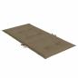 Preview: Niedriglehner-Auflagen 2 Stk. Melange Taupe 100x50x4 cm Stoff