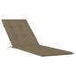 Preview: Liegestuhl-Auflage Melange Taupe (75+105)x50x3 cm Stoff