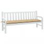 Preview: ARDEBO.de - Gartenbank-Auflage Melange Beige 180x50x7 cm Stoff