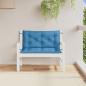 Preview: Gartenbank-Auflagen 2 Stk. Melange Blau 100x50x7 cm Stoff