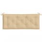 Preview: Gartenbank-Auflagen 2 Stk. Melange Beige 120x50x7 cm Stoff