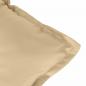 Preview: Gartenbank-Auflagen 2 Stk. Melange Beige 120x50x7 cm Stoff