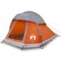 Preview: Kuppel-Campingzelt 1 Person Grau und Orange Wasserdicht