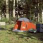 Preview: Kuppel-Campingzelt 1 Person Grau und Orange Wasserdicht