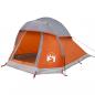 Preview: Kuppel-Campingzelt 1 Person Grau und Orange Wasserdicht