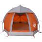 Preview: Kuppel-Campingzelt 1 Person Grau und Orange Wasserdicht