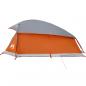 Preview: Kuppel-Campingzelt 1 Person Grau und Orange Wasserdicht