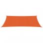 Preview: Sonnensegel 160 g/m² Rechteckig Orange 3x6 m HDPE