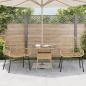 Preview: Gartenstühle 2 Stk. Braun Poly Rattan