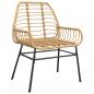 Preview: Gartenstühle 2 Stk. Braun Poly Rattan