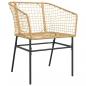 Preview: Gartenstühle 2 Stk. Braun Poly Rattan