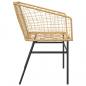 Preview: Gartenstühle 2 Stk. Braun Poly Rattan