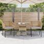 Preview: Gartenstühle 2 Stk. mit Kissen Braun Poly Rattan