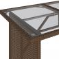 Preview: 6-tlg. Garten-Sofagarnitur mit Kissen Braun Poly Rattan