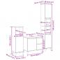 Preview: 3-tlg. Badmöbel-Set Sonoma-Eiche Holzwerkstoff