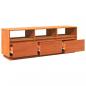 Preview: TV-Schrank Wachsbraun 140x37x50 cm Massivholz Kiefer