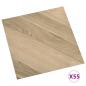 Preview: PVC-Fliesen Selbstklebend 55 Stk. 5,11 m² Braun Gestreift