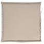 Preview: Garten-Sitzkissen 2 Stk. Taupe 45x45x2 cm Quadratisch