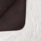 Preview: Zweiseitige Tagesdecke Gesteppt 220 x 240 cm Creme und Braun