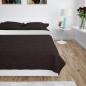 Preview: ARDEBO.de - Zweiseitige Tagesdecke Gesteppt 170 x 210 cm Creme und Braun