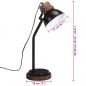 Preview: Schreibtischlampe 25 W Schwarz 18x18x60 cm E27