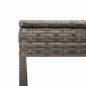 Preview: Sonnenliegen 2 Stk. mit Tisch Grau Poly Rattan