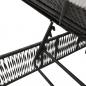 Preview: Sonnenliegen 2 Stk. mit Tisch Schwarz Poly Rattan