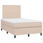 Preview: Boxspringbett mit Matratze & LED Cappuccino-Braun 120x200cm