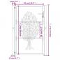 Preview: Gartentor 105x130 cm Cortenstahl Baum-Design