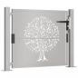 Preview: Gartentor 105x80 cm Cortenstahl Baum-Design