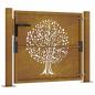 Preview: Gartentor 105x80 cm Cortenstahl Baum-Design