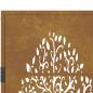 Preview: Gartentor 105x80 cm Cortenstahl Baum-Design