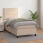 Preview: ARDEBO.de - Boxspringbett Matratze Cappuccino-Braun 100x200cm Kunstleder