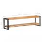 Preview: TV-Schrank 150x30x40 cm Massivholz Akazie 