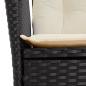 Preview: 5-tlg. Garten-Essgruppe mit Kissen Schwarz Poly Rattan